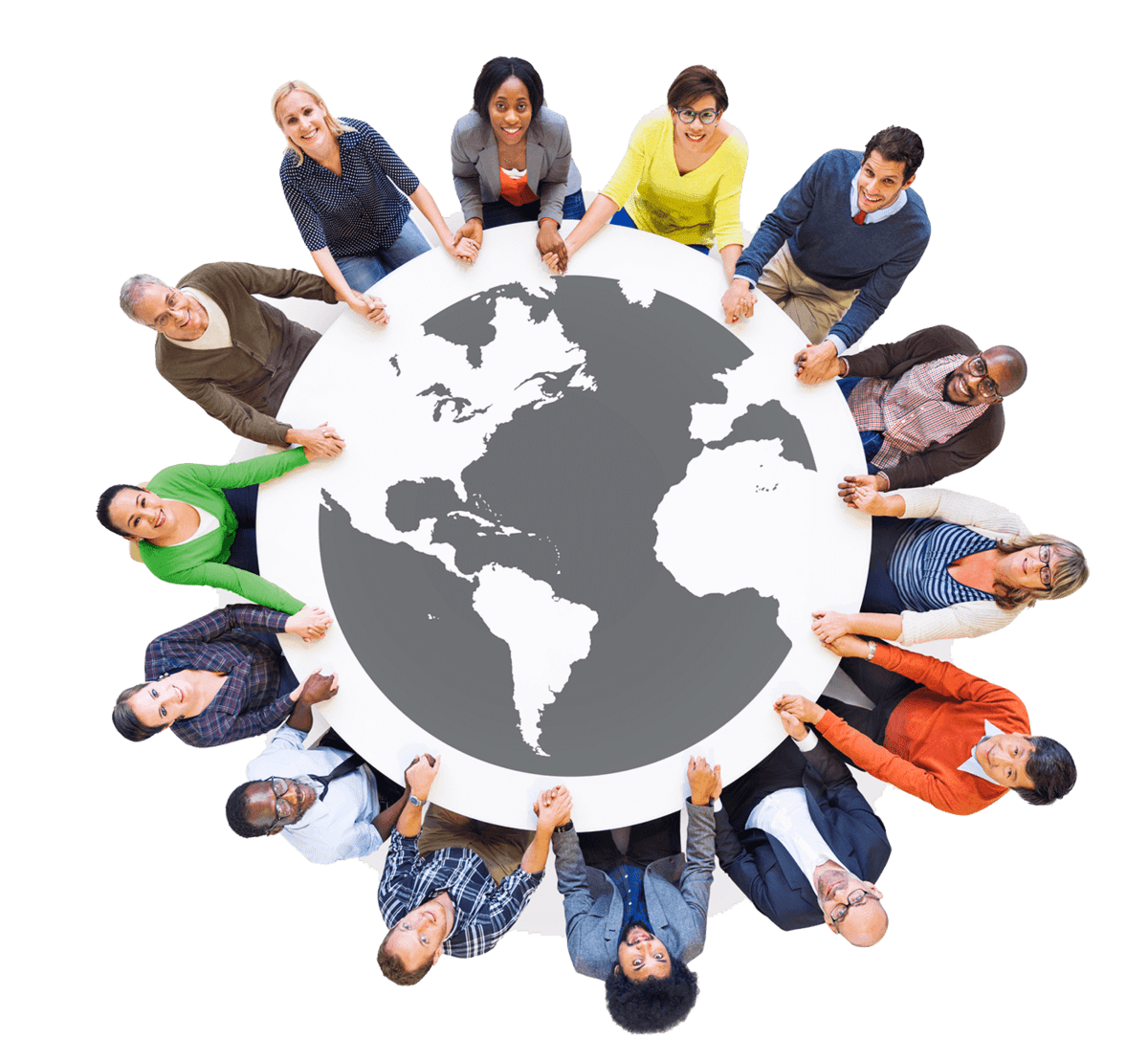 community holding hands