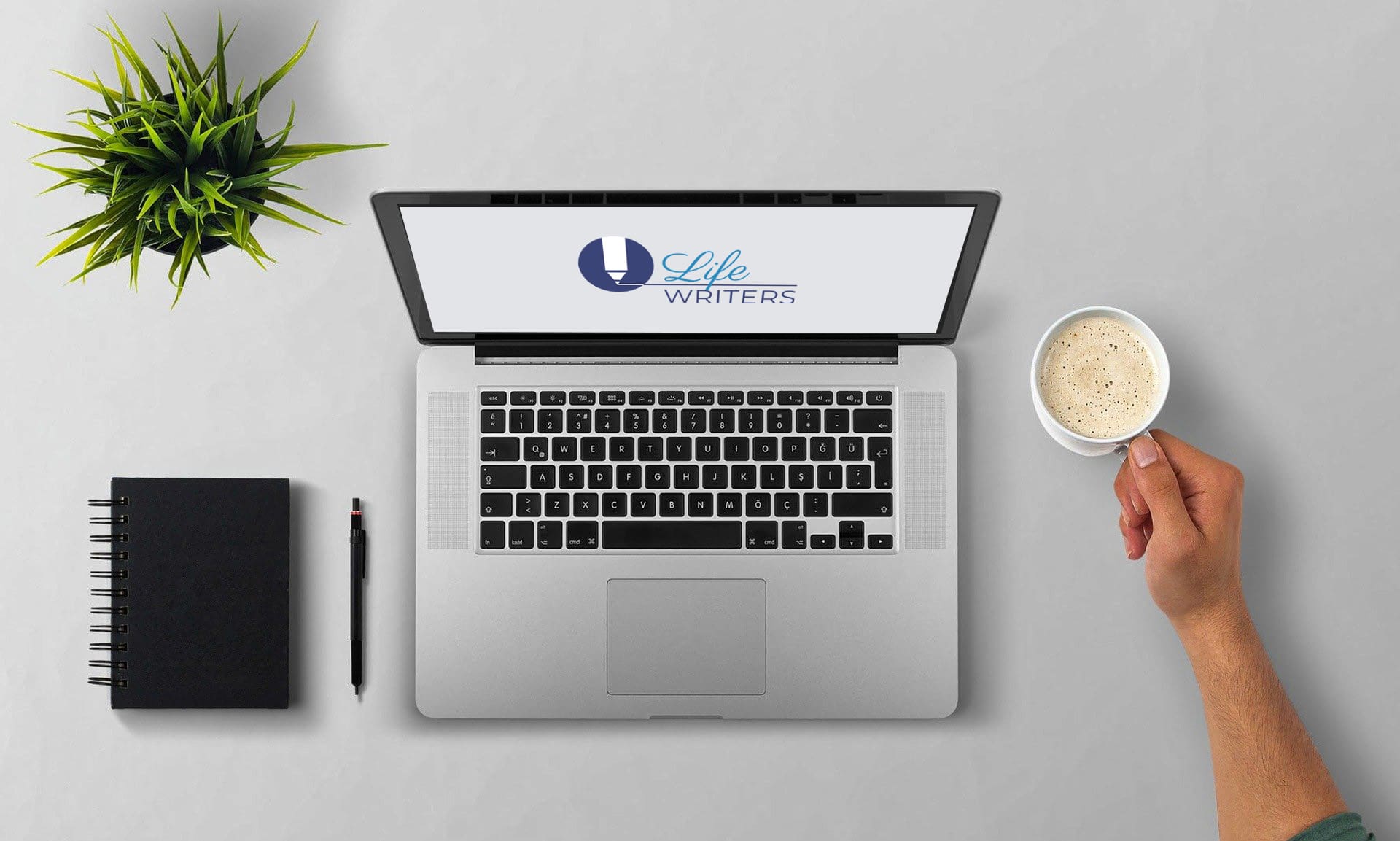 life writers on computer