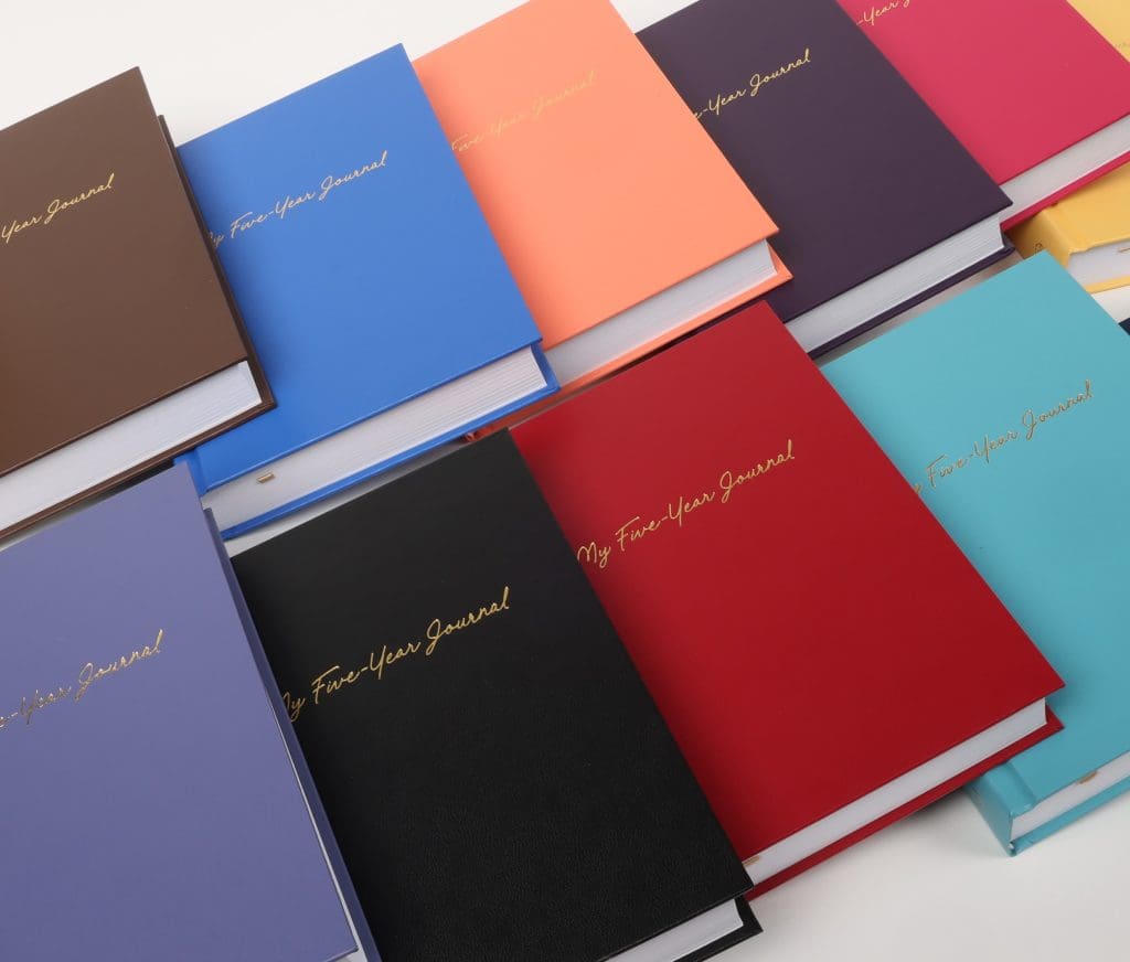 Recently, my husband Bob and I unloaded 1,800 pounds of brand-new five-year journals. Whew and wow!